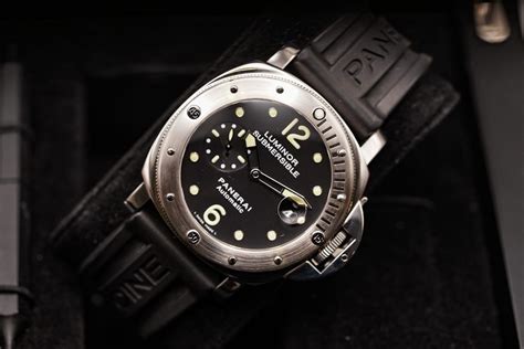 panerai submersible steel|pre owned Panerai submersible.